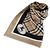 Burberry Seidenschal mit Check Muster Beige