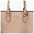 Tote Prada Shopper Schultertasche mit Metall-Logo Rosa - Ansicht 2
