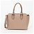 Tote Prada Shopper Schultertasche mit Metall-Logo Rosa - Ansicht 4