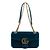 Gucci Borsa a tracolla in velluto matelassé con catena dorata