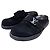 Louis Vuitton Suede Mules Silver-tone Black (Size