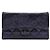 Chanel 2.55 Langer Geldbeutel Blau Leder