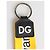 Dolce & Gabbana Yellow Logo Polyester Silver Brass Holder Keychain Keyring - view 3