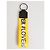 Dolce & Gabbana Yellow Logo Polyester Silver Brass Holder Keychain Keyring - view 4