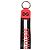 Dolce & Gabbana Red White DG Logo Polyester Brass Holder Keychain Keyring