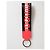 Dolce & Gabbana Red White DG Logo Polyester Brass Holder Keychain Keyring - view 4