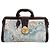 Dolce & Gabbana Borsa da viaggio in pelle jacquard floreale blu e marrone