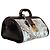 Dolce & Gabbana Borsa da viaggio in pelle jacquard floreale blu e marrone - vista 2