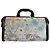 Dolce & Gabbana Borsa da viaggio in pelle jacquard floreale blu e marrone - vista 3