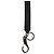 Dolce & Gabbana Black Yellow Polyester DG Logo Silver Keychain Keyring