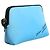 Dolce & Gabbana Pouch zip in nylon blu con logo DG - vista 2