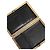 Dolce & Gabbana Clutch da sera in pelle nera con cornice dorata - vista 5