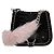 Miu Miu Borsa a tracolla in pelliccia rosa - vista 2