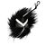 Fendi Black Leather Keychain