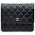 Chanel Classic WOC Square Lambskin Black Gold Series - vista 2