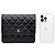 Chanel Classic WOC Square Lambskin Black Gold Series - vista 3