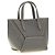 Brunello Cucinelli Borsa in pelle di vitello grigia - vista 3