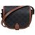 Céline Borsa Tripole Canvas Medium Polka Bag Tan