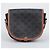 Céline Borsa Tripole Canvas Medium Polka Bag Tan - vista 3