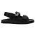 Sandali Double G Gucci in pelle nera