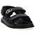 Sandali Double G Gucci in pelle nera - vista 5