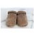 Zoccoli Brunello Cucinelli in shearling marroni - vista 4