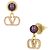 Valentino Orecchini a goccia Garavani Logo Crystal Pearl - vista 3