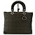 Dior Sac Cabas Lady Cannage Khaki Silver Medium