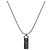 Dior Collar de plata con placa negra