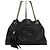 Gucci Borsa a tracolla Soho con catena e nappe Nero
