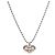 Gucci Collana in argento con cuori intrecciati