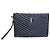 Autre Marque Clutch para Tablet Acolchada Monogram Silver
