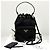 Prada Borsa bucket in nylon con logo triangolare e coulisse Nero - vista 5