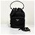 Prada Borsa bucket in nylon con logo triangolare e coulisse Nero - vista 8