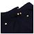 Thom Browne Navy Diagonal Plain Weaving Wool Slacks with Gold Button Men's Pants - view 9