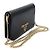 Prada Mini borsa a tracolla con catena WOC in Saffiano nero con lettere - vista 2
