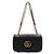 Gucci Borsa a tracolla matelassé chevron nera con catena dorata - vista 2