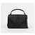 Autre Marque College Medium gesteppte Leder-Schultertasche Black Silver - Ansicht 2