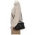 Autre Marque College Medium gesteppte Leder-Schultertasche Black Silver - Ansicht 9