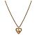 Dior Collana Oblique in oro con cuore in zircone