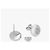 Loewe Orecchini a bottone Pebble in argento - vista 5