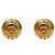 Chanel Pendientes redondos CC Gold