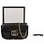 Gucci Borsa a tracolla Supermini GG Marmont Matelassé Black Gold