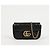 Gucci Borsa a tracolla Supermini GG Marmont Matelassé Black Gold - vista 2
