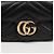 Gucci Borsa a tracolla Supermini GG Marmont Matelassé Black Gold - vista 3