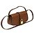 Céline Borsa a pochette e a tracolla in vitello marrone con tracolla tan - vista 4