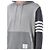 Thom Browne Sudadera con capucha Bar Stripe RWB Tab Loopback Funmix - vista 6