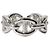 Hermès Chandale Chain Ring Small Silver