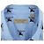 Burberry Camicia oversize a maniche lunghe con stampa logo Archive Knight da uomo - Blu - vista 9