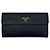 Prada Saffiano Leder-Klappbörse mit Metall-Logo